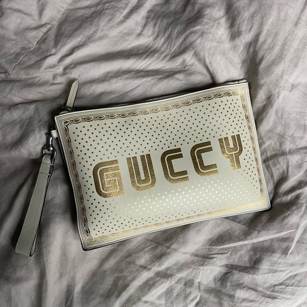 GUCCI x Sega leather pouch